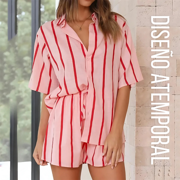 BLUSA RAYAS VERSÁTIL - Tu Comodín de Estilo