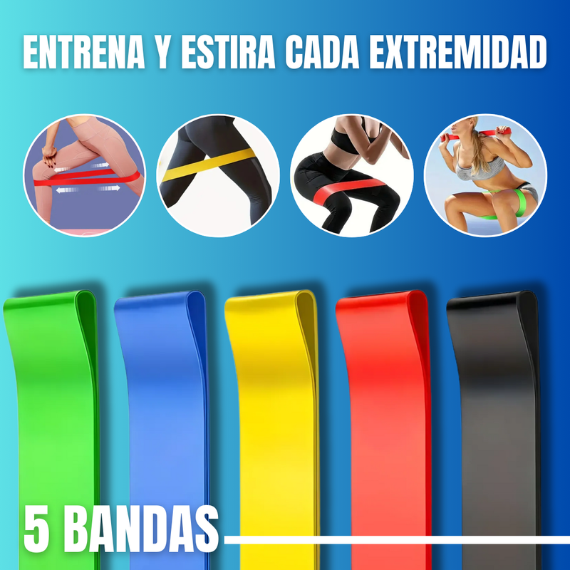 PowerBands™ – Pack de 5 bandas elásticas de resistencia