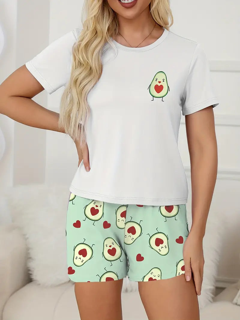 AvocadoLove™ – Pijama de pareja con diseño de aguacate