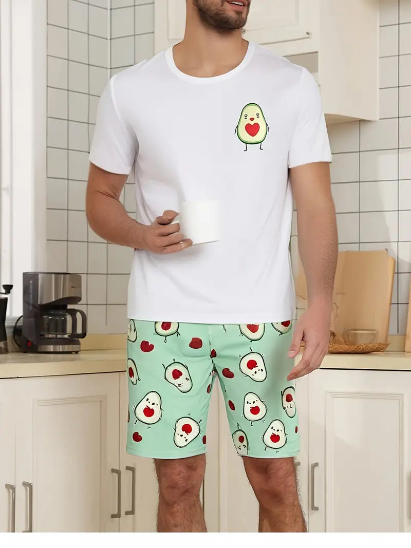AvocadoLove™ – Pijama de pareja con diseño de aguacate