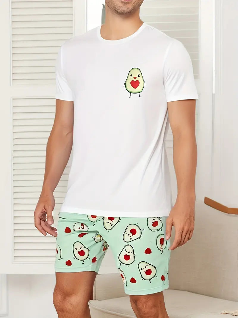 AvocadoLove™ – Pijama de pareja con diseño de aguacate