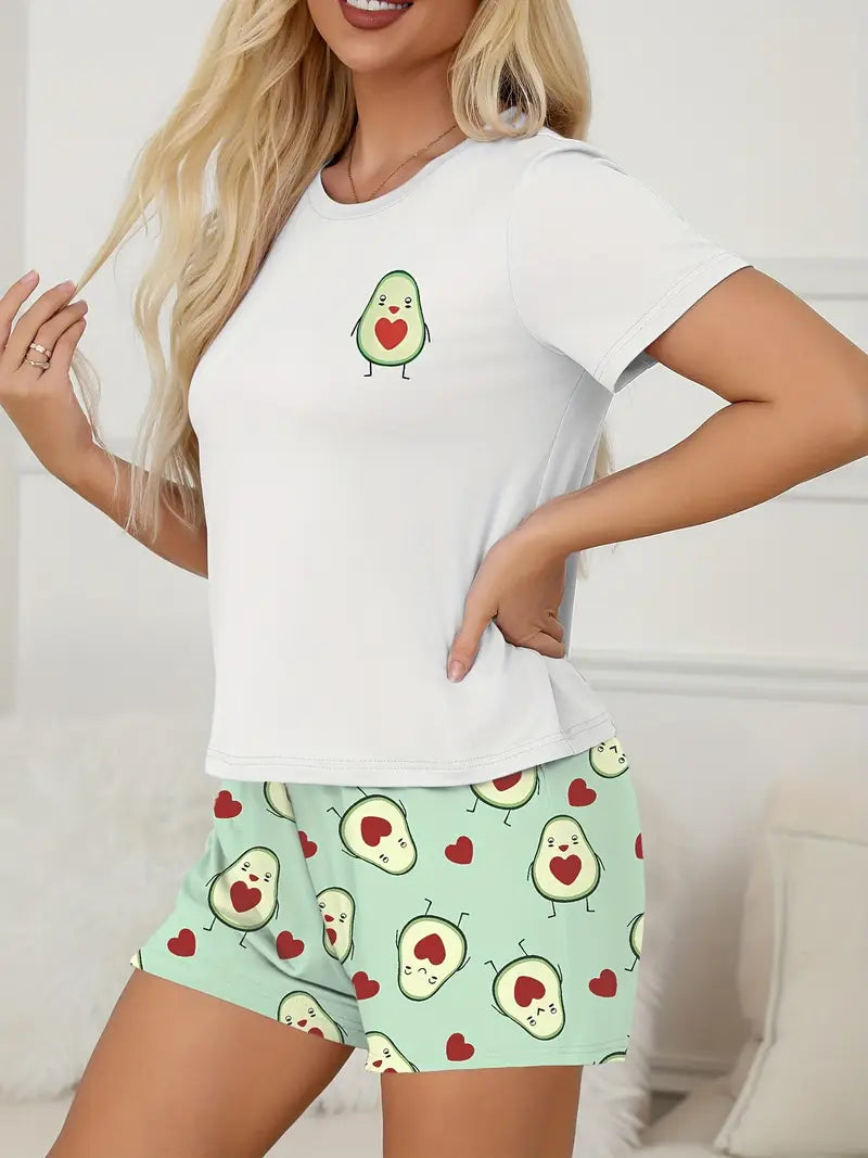 AvocadoLove™ – Pijama de pareja con diseño de aguacate